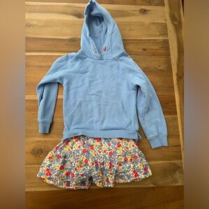 Mini Boden Girls Hoodie Swearshirt Dress size 7/8